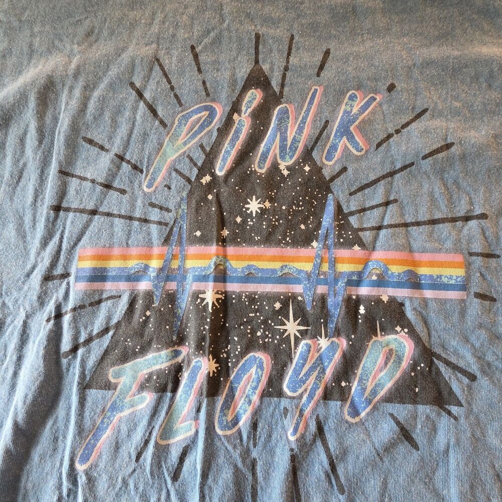 Pink Floyd T Shirt Men's XL  Light Blue Dark Side Of The Moon